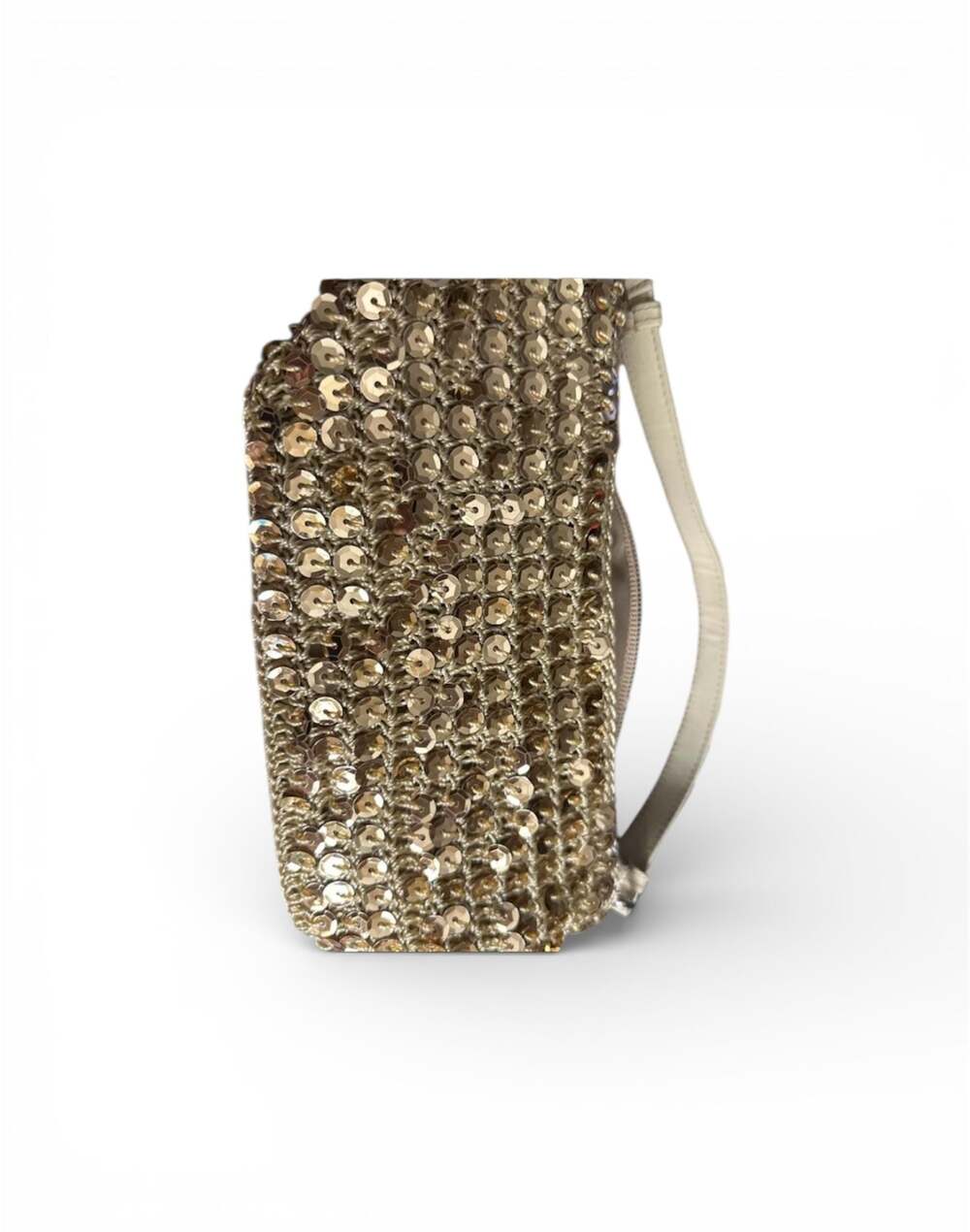 Vintage Gold Beaded Clutch Purse